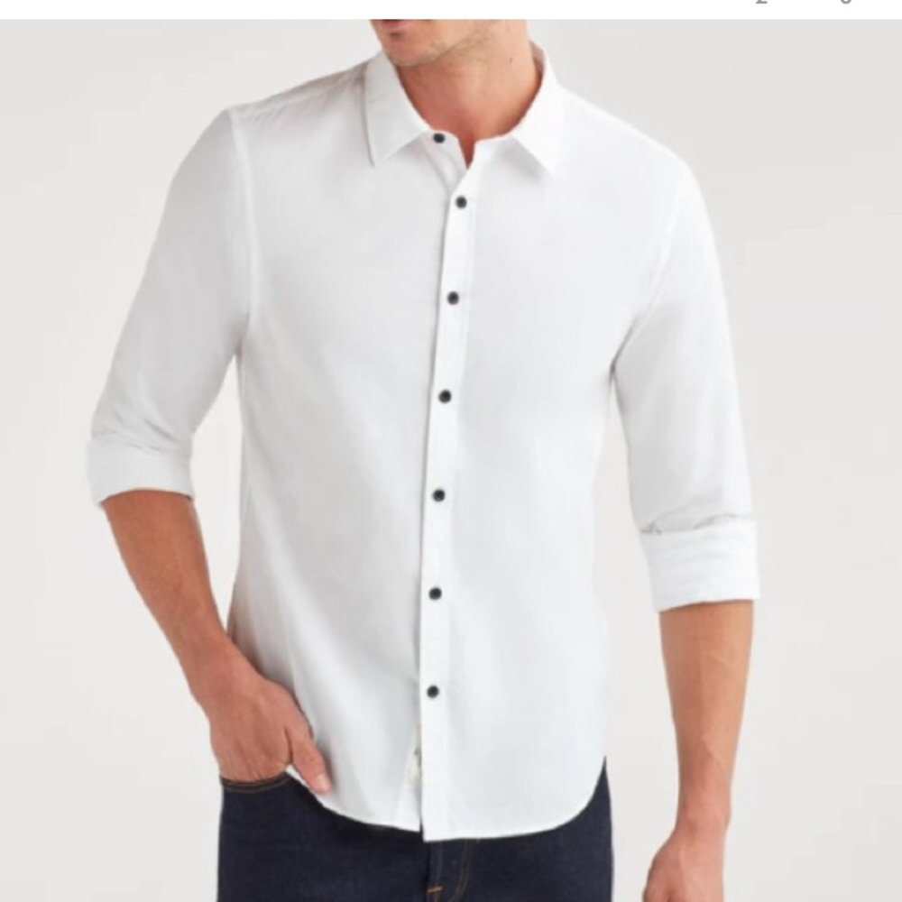 7 For all Mankind Poplin Roadster Long Sleeve Shirt XL